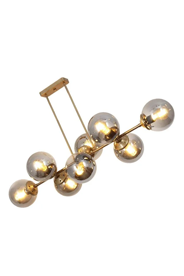 Jade Aura 8-Li Eskitme Avize – Füme Camlı